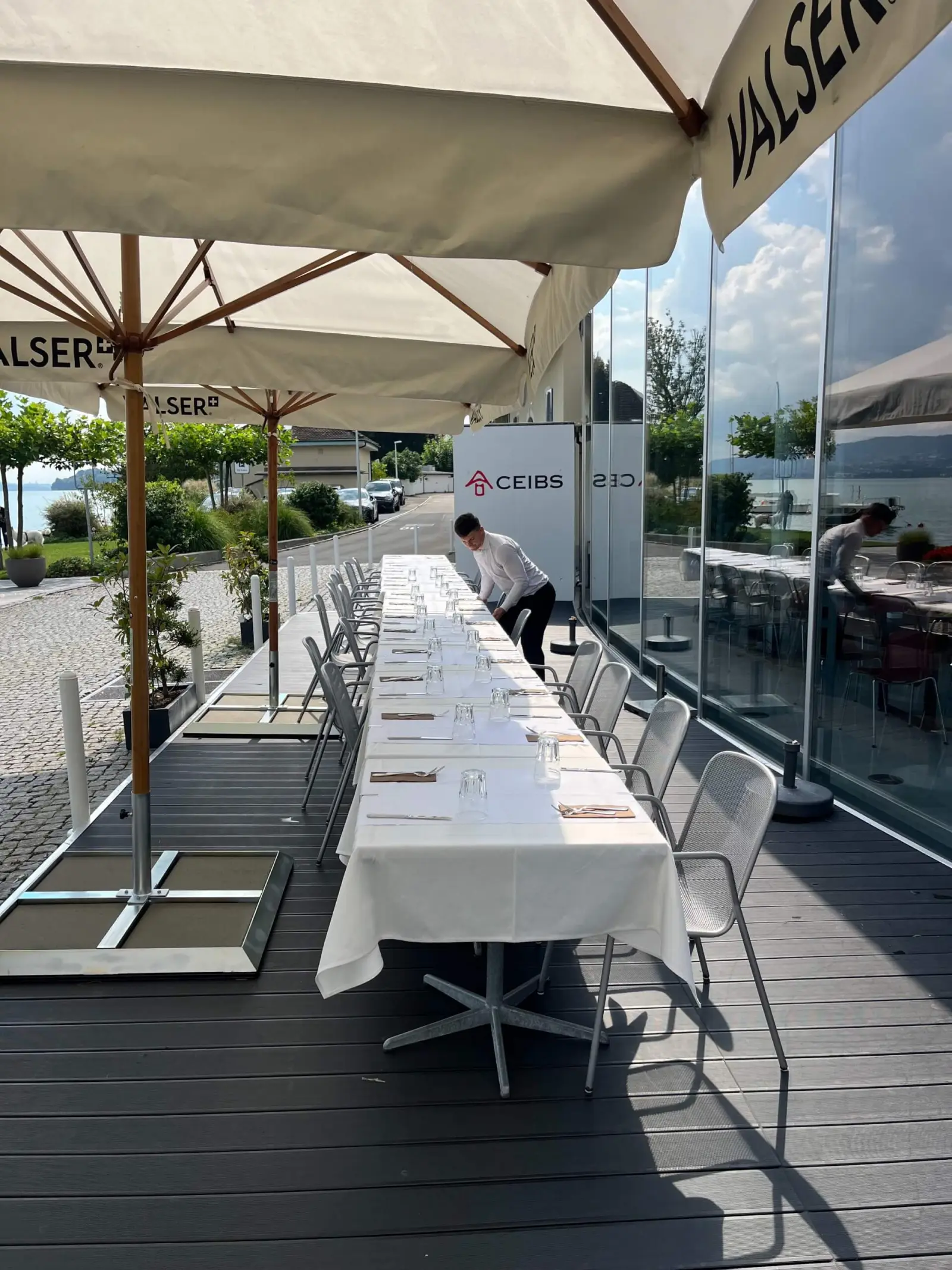Hochzeitstafel auf der LAGO-Terrasse am Zürichsee